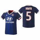 Olympique Lyonnais #5 Jason Denayer Away Blue Jersey