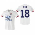 Olympique Lyonnais #18 Nabil Fekir Home White Jersey