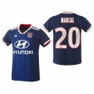 Olympique Lyonnais #20 Marcal Away Blue Jersey