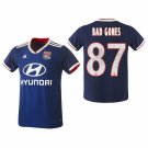 Olympique Lyonnais #87 Bad Gones Away Blue Jersey