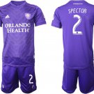 Orlando City SC Home Jonathan Spector Jersey Shorts Soccer Sets