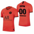 Paris Saint Germain #00 Custom Away Red Jersey