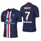 Paris Saint Germain #7 Kylian Mbappe Home Navy Jersey