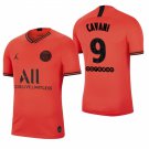 Paris Saint Germain #9 Edinson Cavani Away Red Jersey