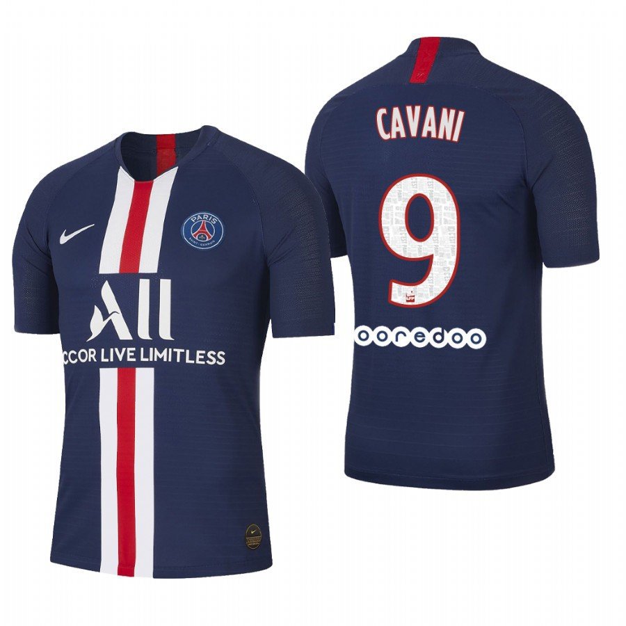 Paris Saint Germain #9 Edinson Cavani Home Navy Jersey