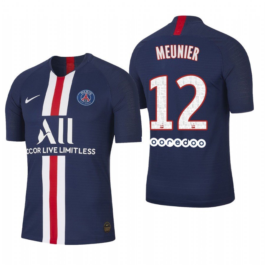 Paris Saint Germain #12 Thomas Meunier Home Navy Jersey