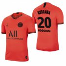 Paris Saint Germain #20 Layvin Kurzawa Away Red Jersey