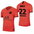 Paris Saint Germain #22 Abdou Diallo Away Red Jersey