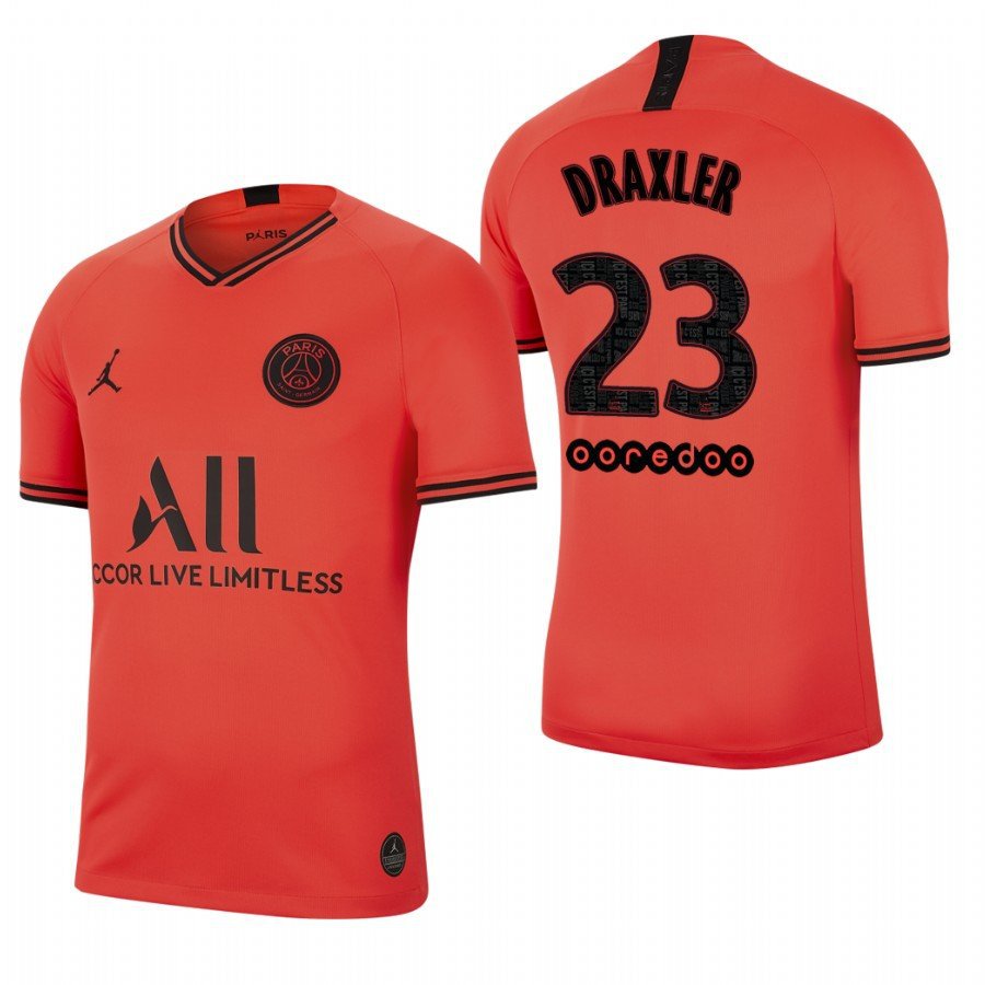 Paris Saint Germain #23 Julian Draxler Away Red Jersey
