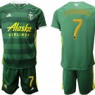 Portland Timbers Home Brian Fernandez Jersey Shorts Soccer Sets