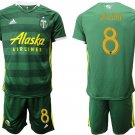 Portland Timbers Home Diego Valeri Jersey Shorts Soccer Sets