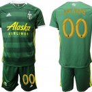 Portland Timbers Home Green Custom Jersey Shorts Soccer Sets