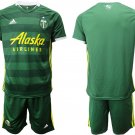 Portland Timbers Home Green Team Jersey Shorts Soccer Sets