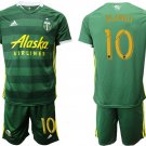 Portland Timbers Home Sebastian Blanco Jersey Shorts Soccer Sets