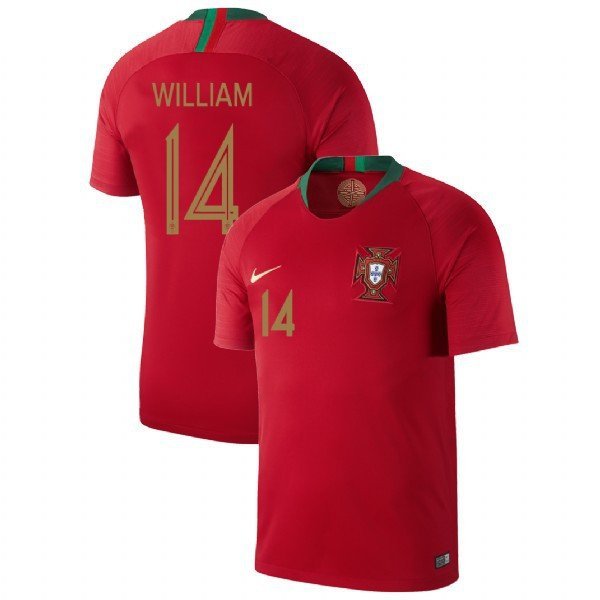 Portugal Red Home William Carvalho Soccer Jersey
