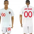 Portugal White Away Custom Jersey Shorts Soccer Sets