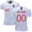 Portugal White Away Custom Soccer Jersey