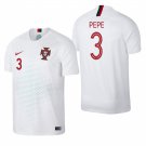Portugal White Away Pepe Soccer Jersey
