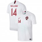 Portugal White Away William Carvalho Soccer Jersey