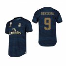 Real Madrid #9 Karim Benzema Away Navy Jersey