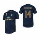 Real Madrid #14 Carlos Casemiro Away Navy Jersey