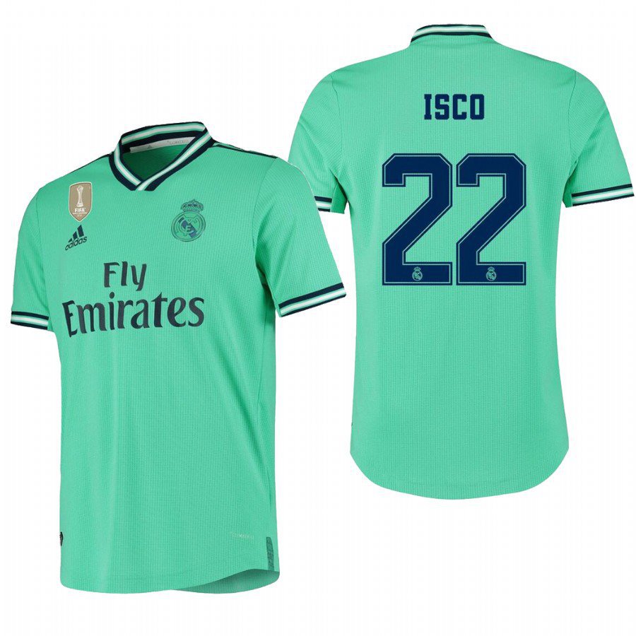 Real Madrid #22 Isco Thrid Green Jersey