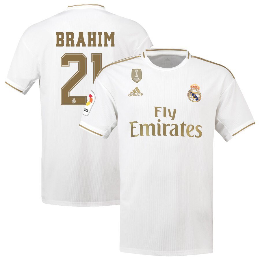 Real Madrid Home White Brahim Diaz Soccer Jersey