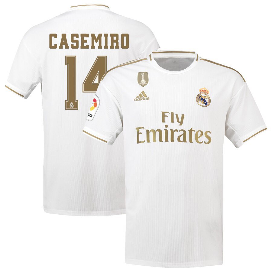 Real Madrid Home White Carlos Casemiro Soccer Jersey
