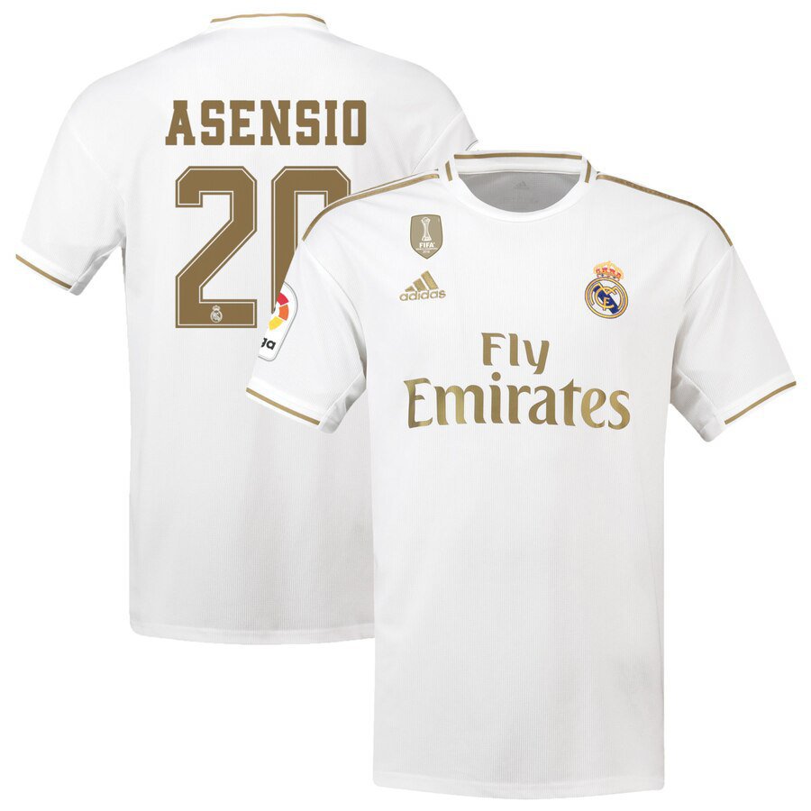 Real Madrid Home White Marco Asensio Soccer Jersey