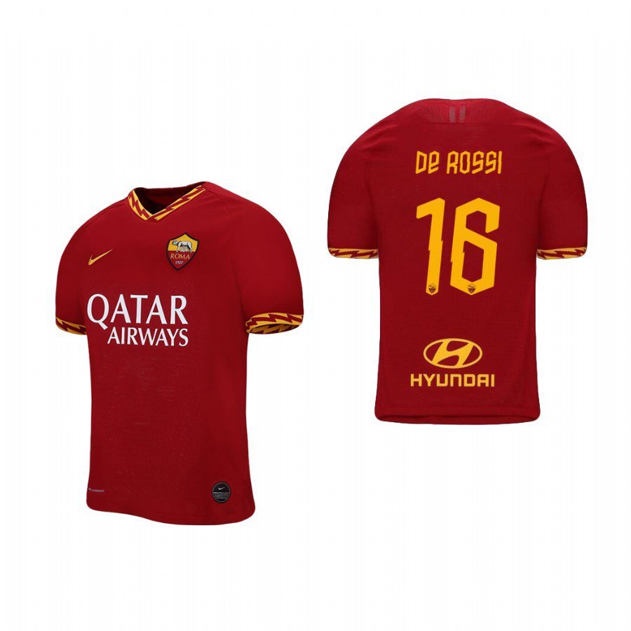 Roma Home Red Daniele De Rossi Soccer Jersey