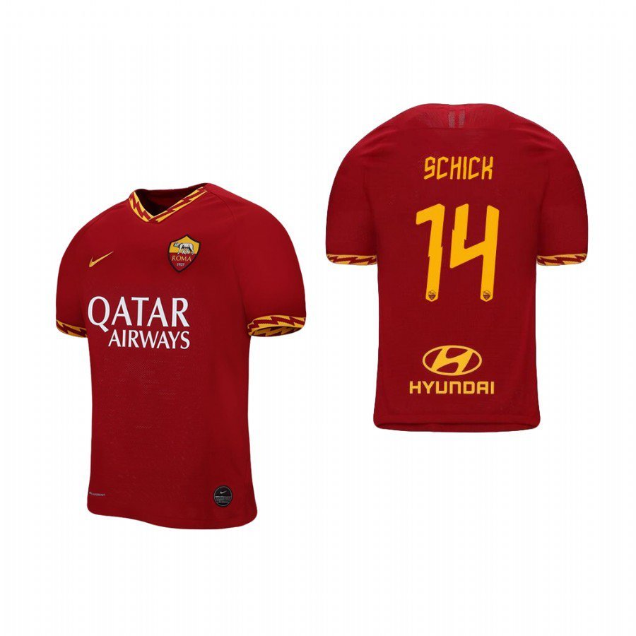 Roma Home Red Patrik Schick Soccer Jersey