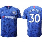 Season Chelsea David Luiz Blue Home Soccer Jersey