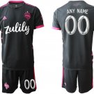 Seattle Sounders FC Away Black Custom Jersey Shorts Soccer Sets