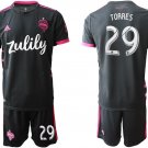 Seattle Sounders FC Away Roman Torres Jersey Shorts Soccer Sets