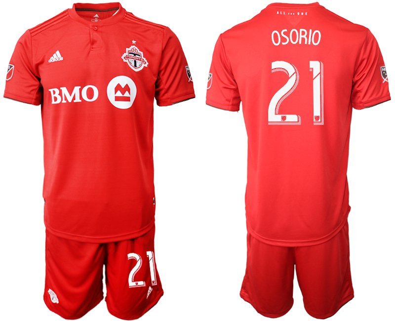 Toronto FC Home Red Jonathan Osorio Jersey Shorts Soccer Sets