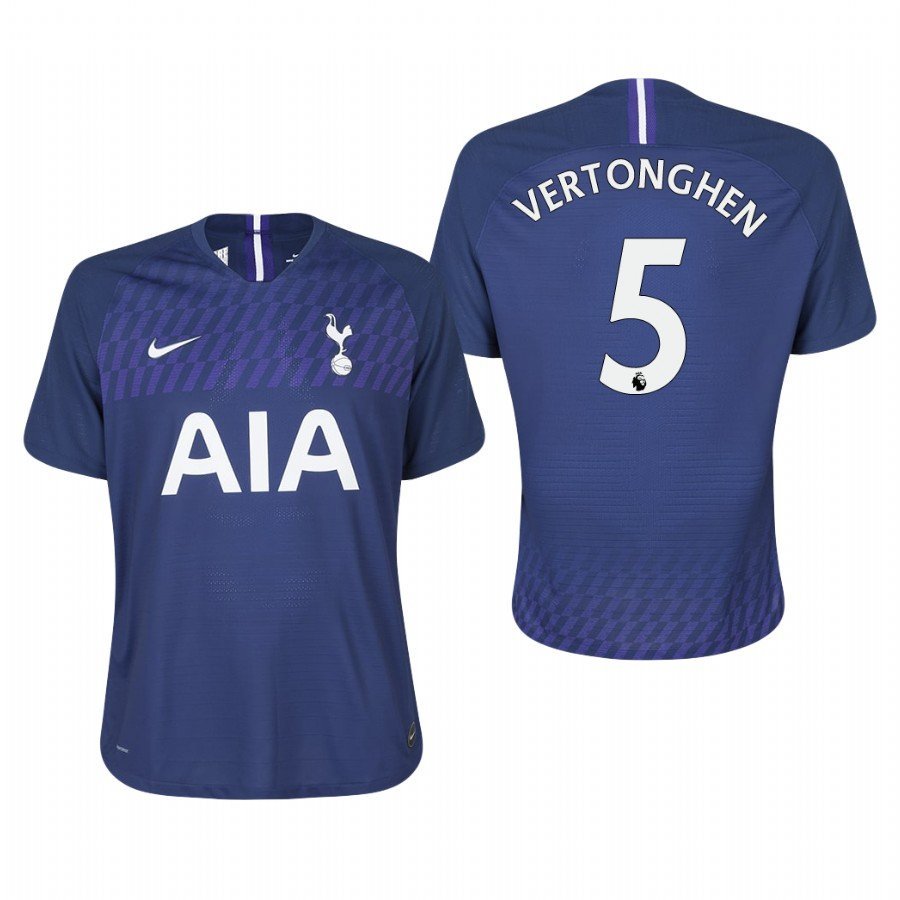 Tottenham Hotspur #5 Jan Vertonghen Away Navy Jersey