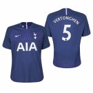 Tottenham Hotspur #5 Jan Vertonghen Away Navy Jersey