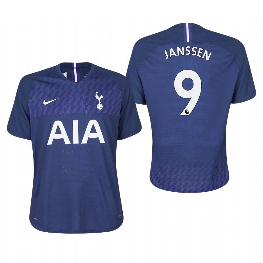 Tottenham Hotspur #9 Vincent Janssen Away Navy Jersey