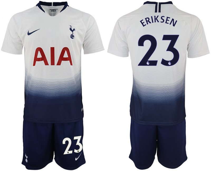 Tottenham Hotspur Christian Eriksen White Home Soccer Jersey Shorts Sets