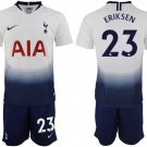 Tottenham Hotspur Christian Eriksen White Home Soccer Jersey Shorts Sets