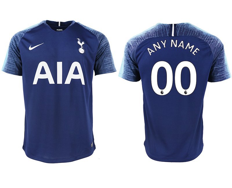 Tottenham Hotspur Custom Navy Blue Away Soccer Jersey