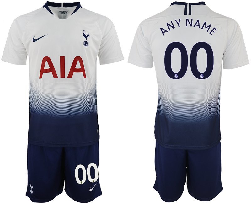 Tottenham Hotspur Custom White Home Soccer Jersey Shorts Sets
