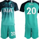 Tottenham Hotspur Dele Alli Green Third Soccer Jersey Shorts Sets