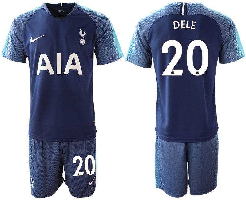 Tottenham Hotspur Dele Alli Navy Away Soccer Jersey Shorts Sets