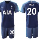Tottenham Hotspur Dele Alli Navy Away Soccer Jersey Shorts Sets