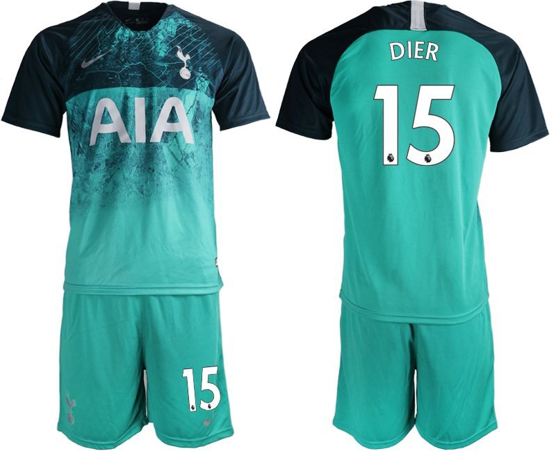 Tottenham Hotspur Eric Dier Green Third Soccer Jersey Shorts Sets