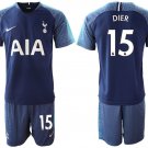 Tottenham Hotspur Eric Dier Navy Away Soccer Jersey Shorts Sets