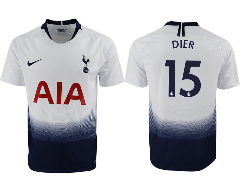 Tottenham Hotspur Eric Dier White Home Soccer Jersey