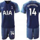 Tottenham Hotspur Georges Kevin Nkoudou Navy Away Soccer Jersey Shorts Sets