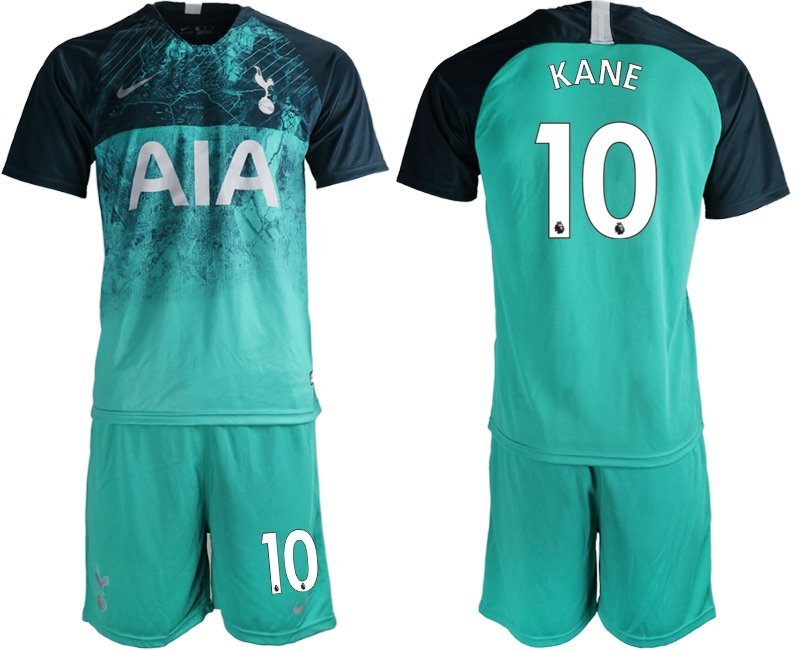 Tottenham Hotspur Harry Kane Green Third Soccer Jersey Shorts Sets